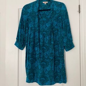 Urban outfitters 100% silk printed dress